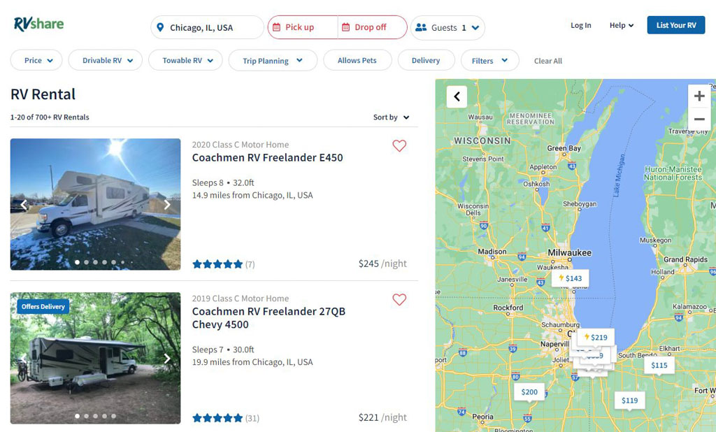 10 Best Campervan & Motorhome/RV Rentals in Chicago [2023]